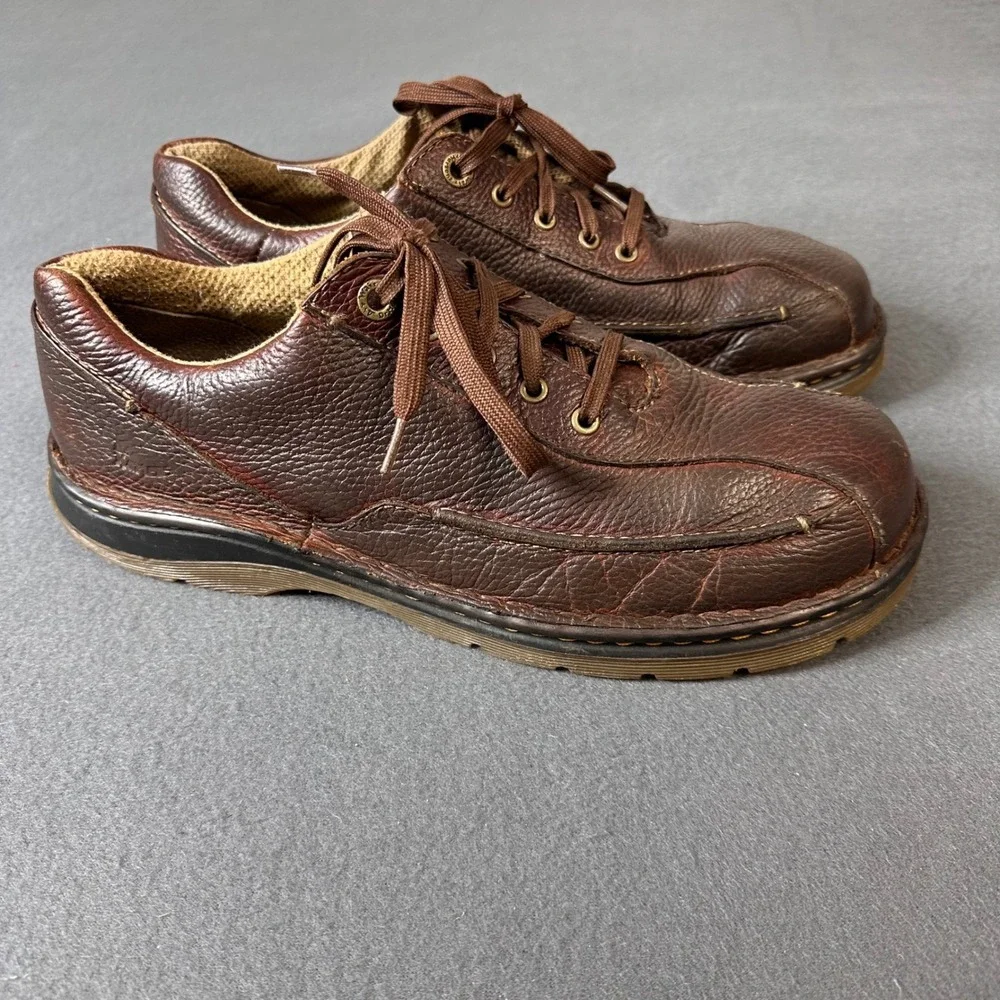 Dr. Martens Mens Brown Leather Lace Up Oxford Shoes AirWair Sole size 11M